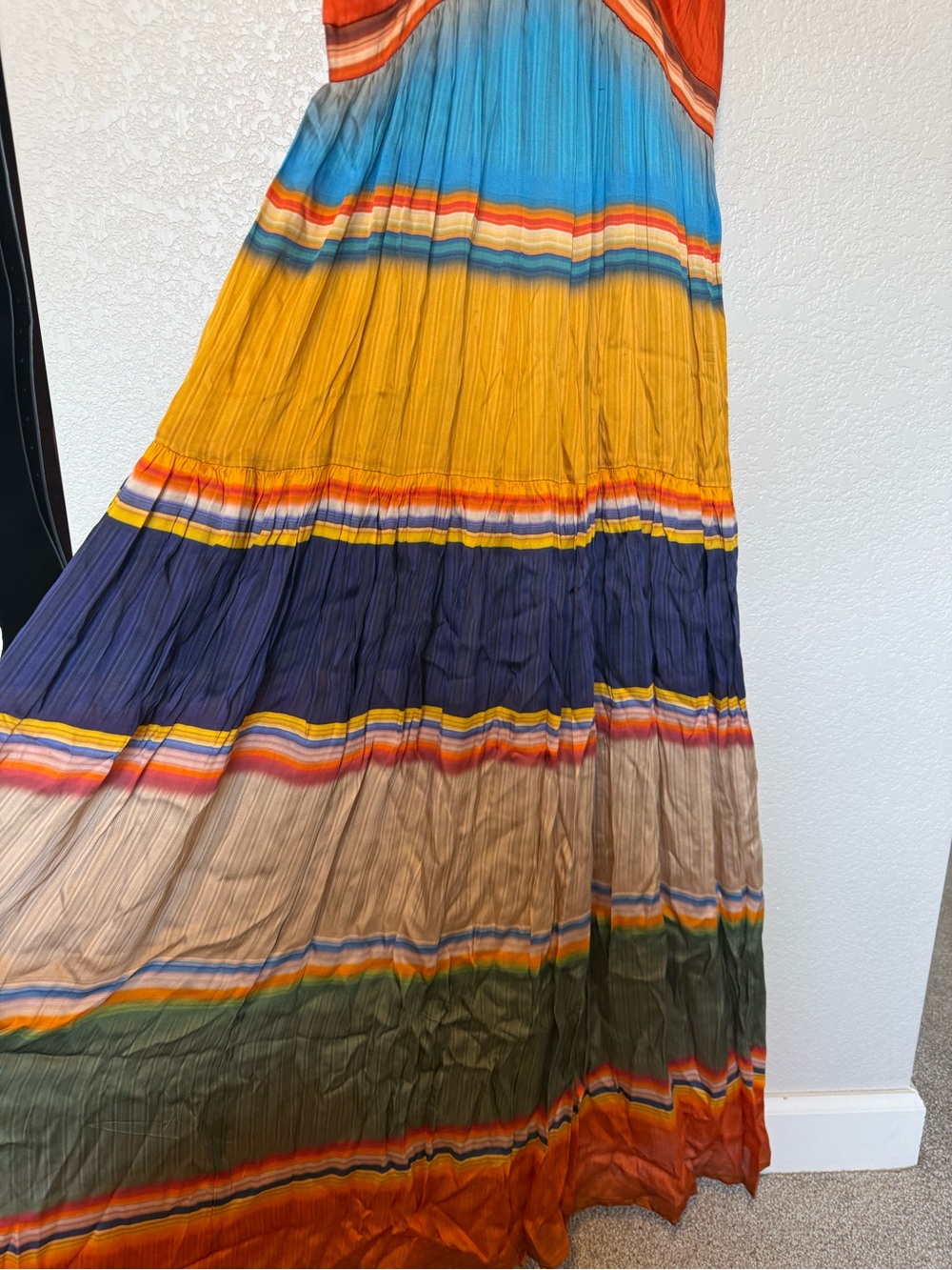 Farm Rio Multicolor Striped Maxi Dress - Picture 3 of 4
